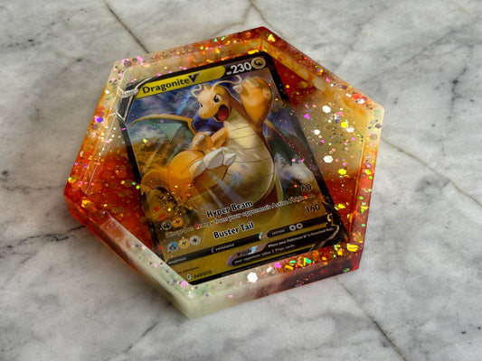 Dragonite Pokemon Card Drinks Coaster