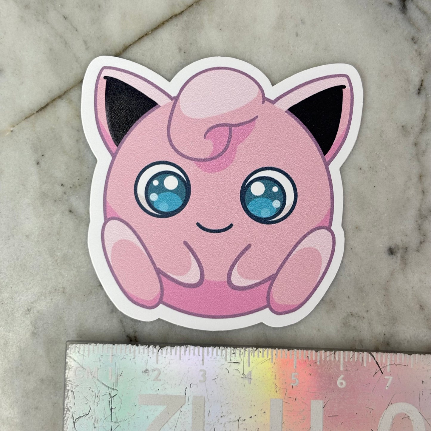 Jigglypuff Pokemon Matt Vinyl Sticker