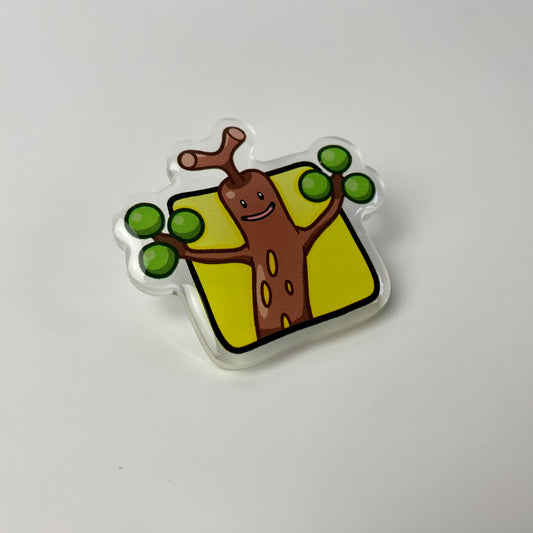 Sudowoodo Pokémon Acrylic Pin
