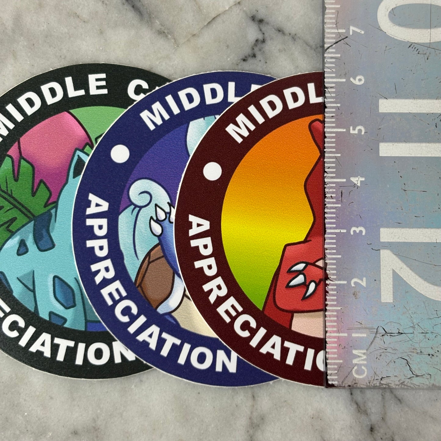 Pokemon Middle Child Appreciation Society Vinyl Sticker