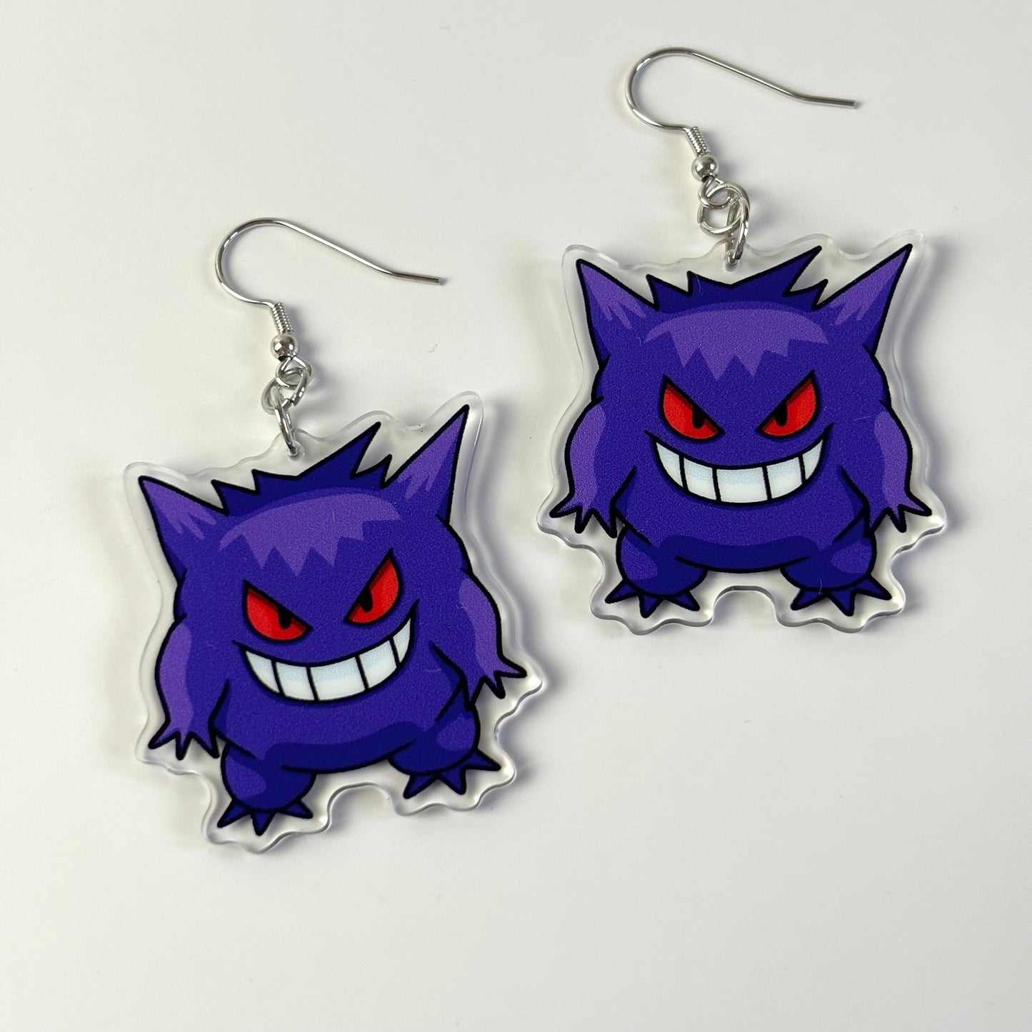 Gengar Pokemon Drop Earrings