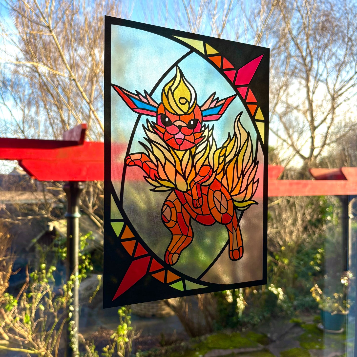 Flareon Stained Glass Effect Window Film