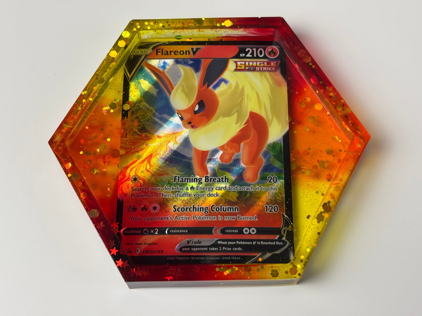 Flareon Pokemon Card Drinks Coaster