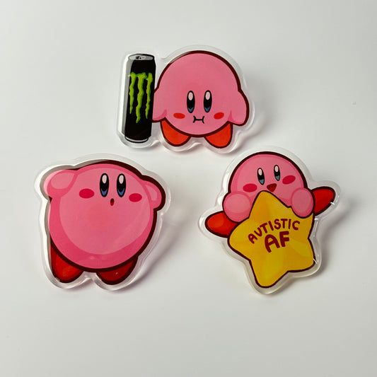 Kirby Acrylic Pins