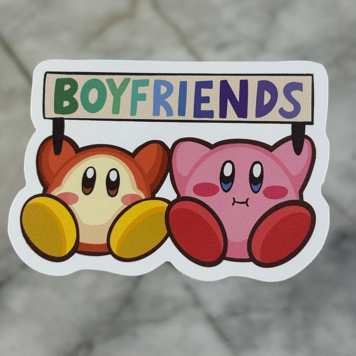 Kirby Pride Matte Vinyl Stickers