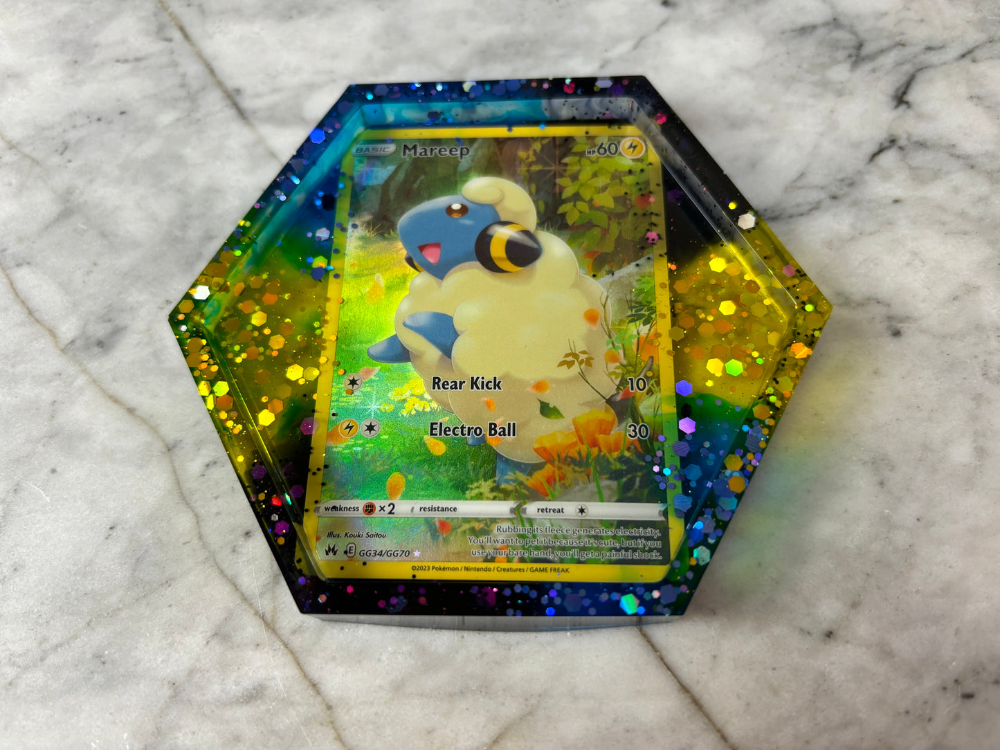 Mareep Pokemon Card Drinks Coaster