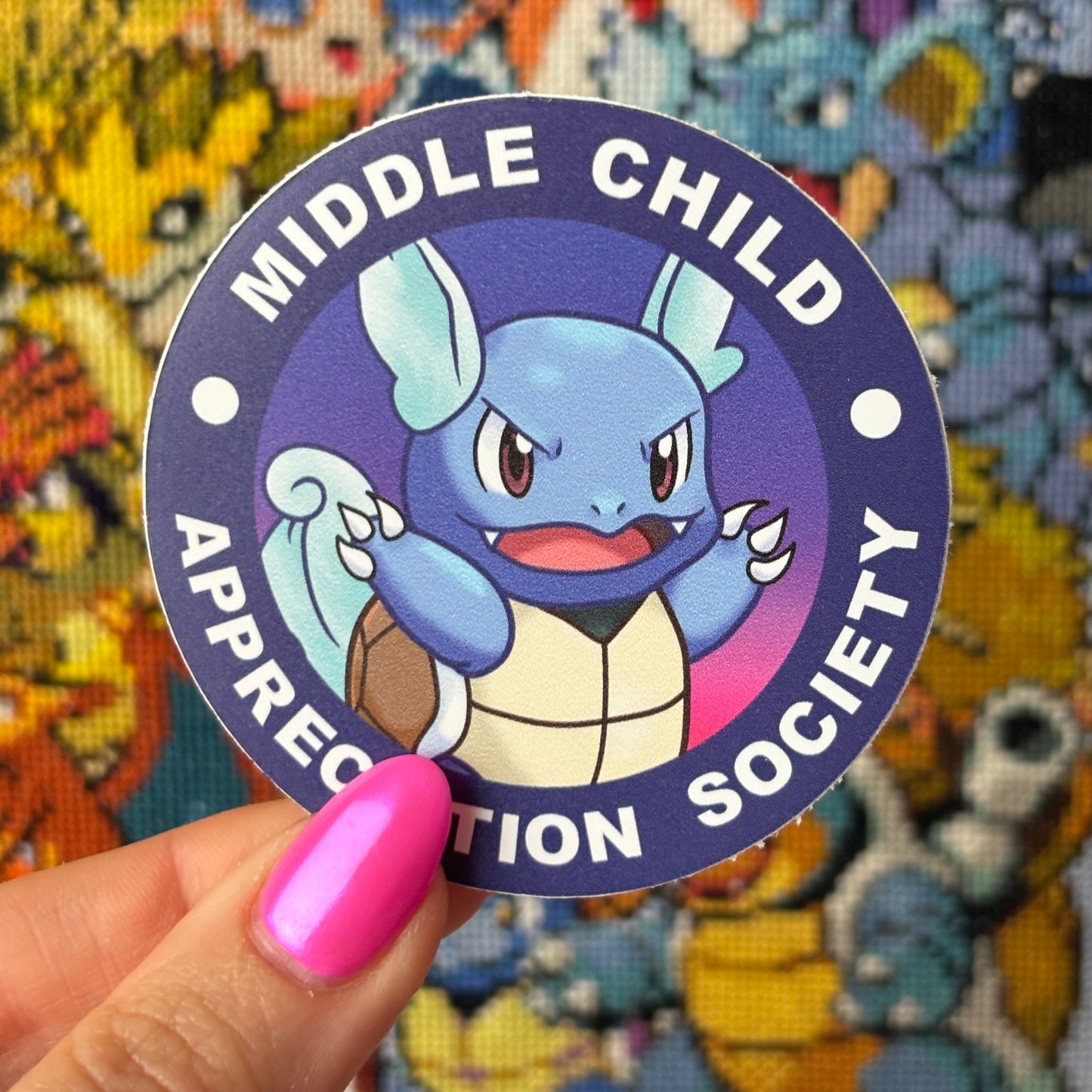 Pokemon Middle Child Appreciation Society Vinyl Sticker