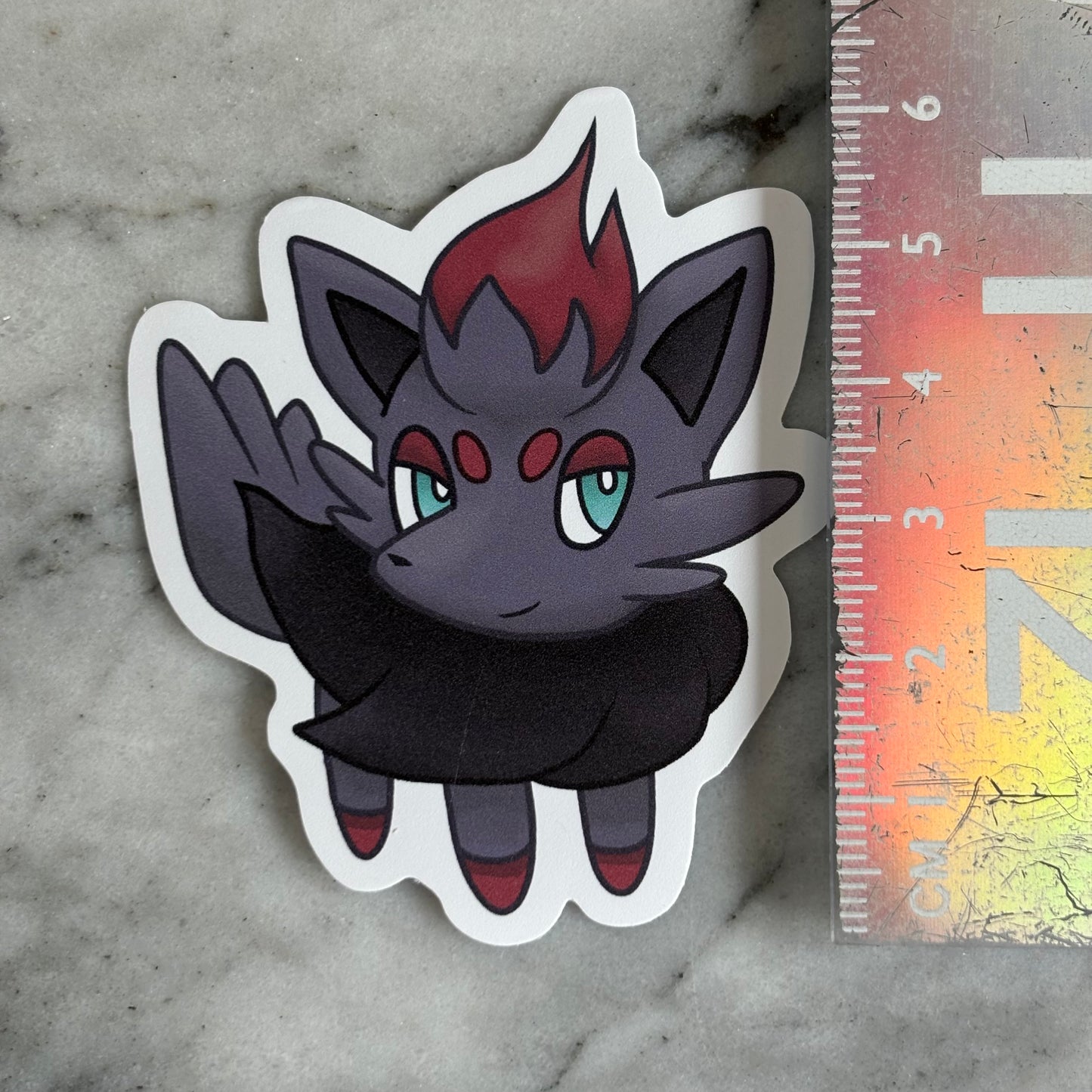 Zorua and Hisuian Vinyl Stickers