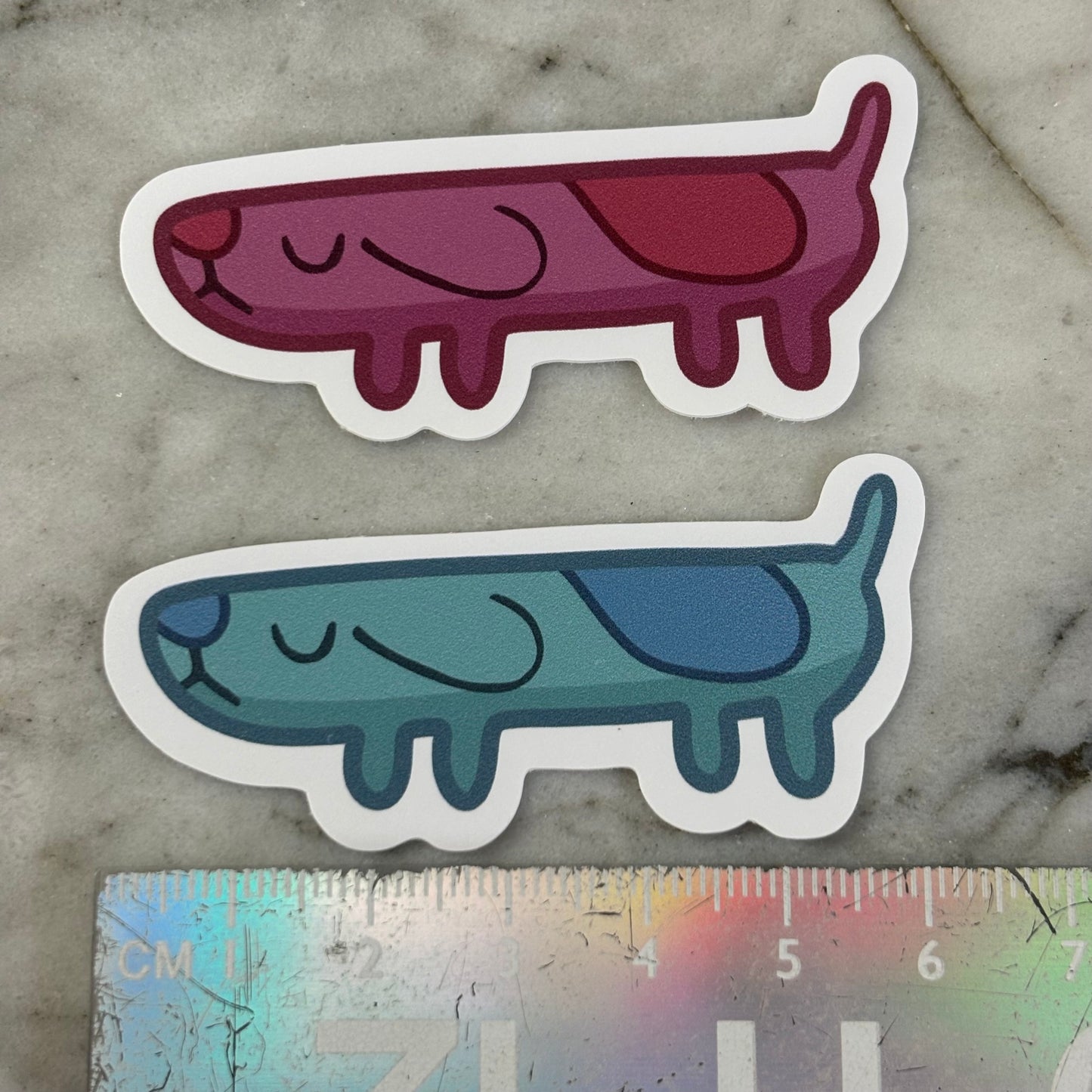 Long Dog Bluey Vinyl Sticker