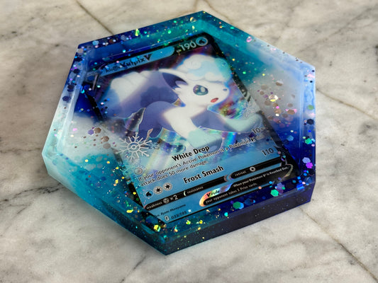 Alolan Vulpix Pokemon Card Drinks Coaster