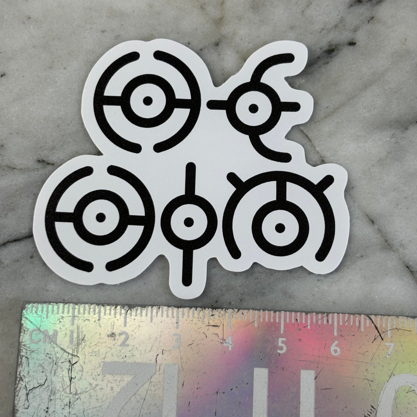 Unown Pronoun Vinyl Sticker