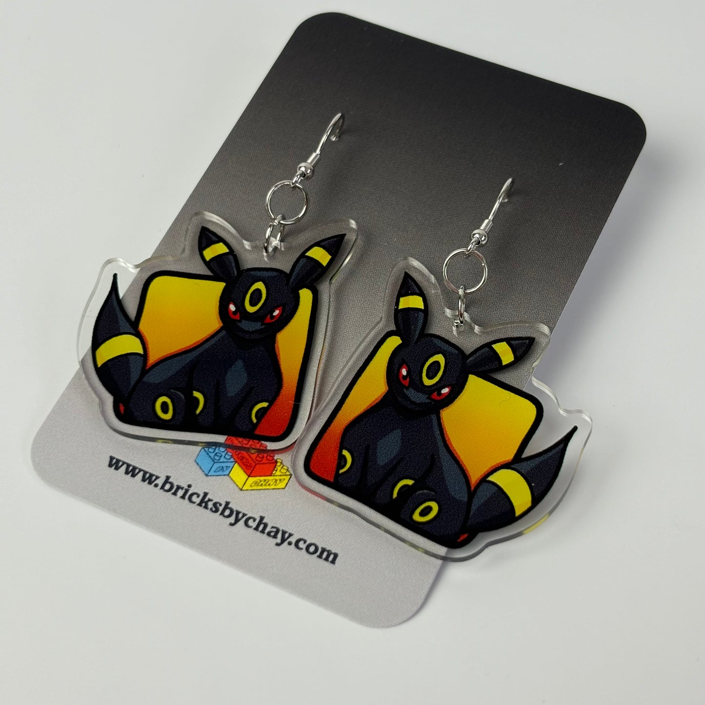 Eeveelution Pokemon Earrings - Eevee Sylveon Umbreon Espeon