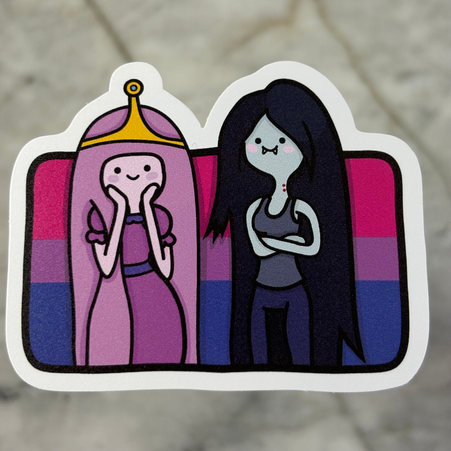 Bubblegum & Marceline Pride Vinyl Sticker