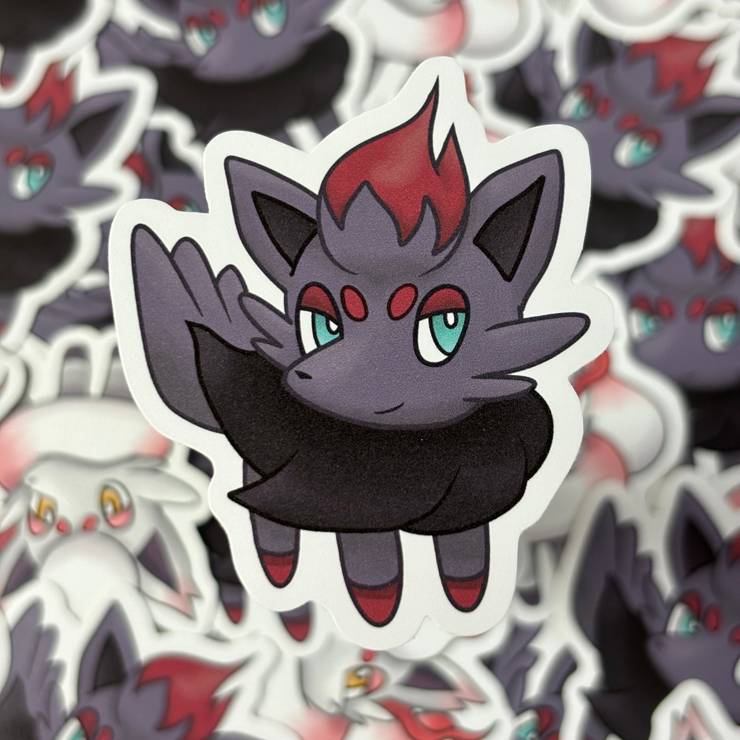 Zorua and Hisuian Vinyl Stickers