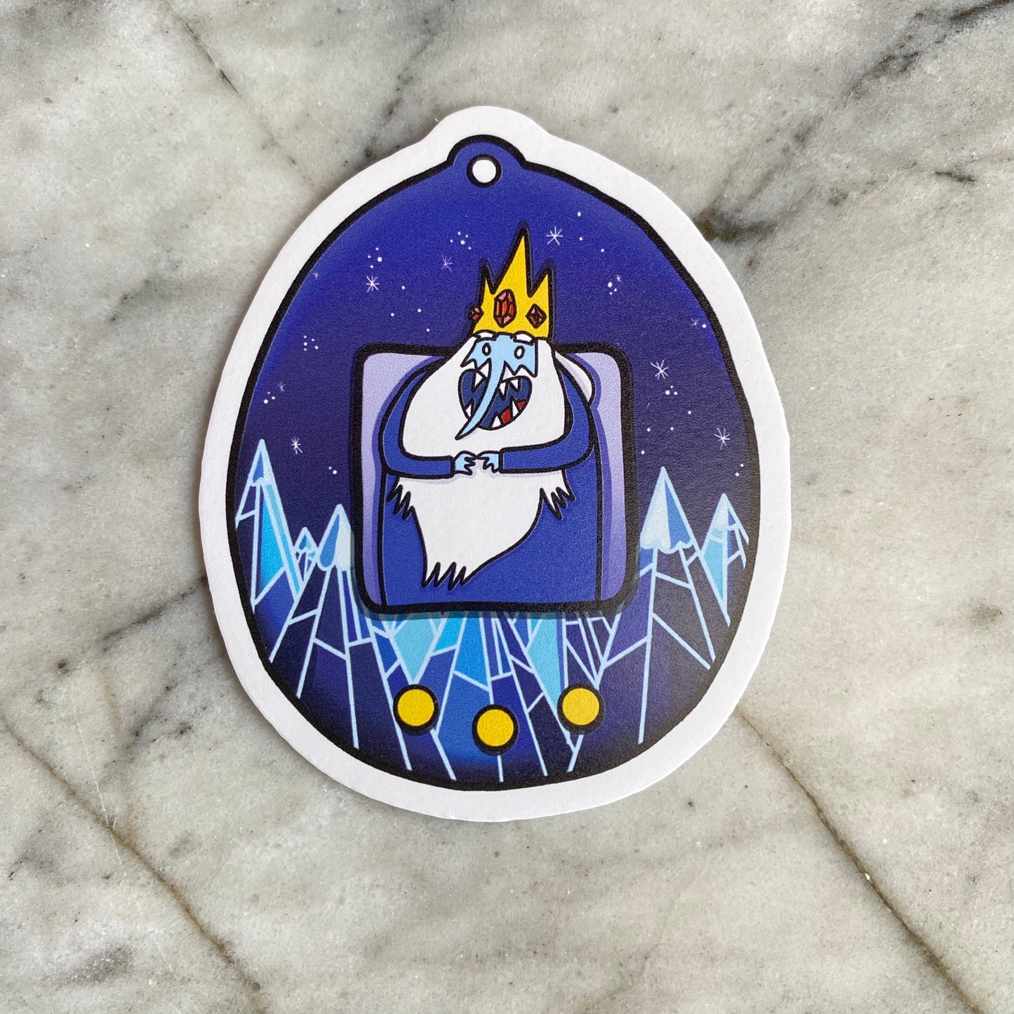 Adventure Time Character Tamagotchi Vinyl Sticker - Finn Jake Princess Bubblegum Marceline Ice King Gunter