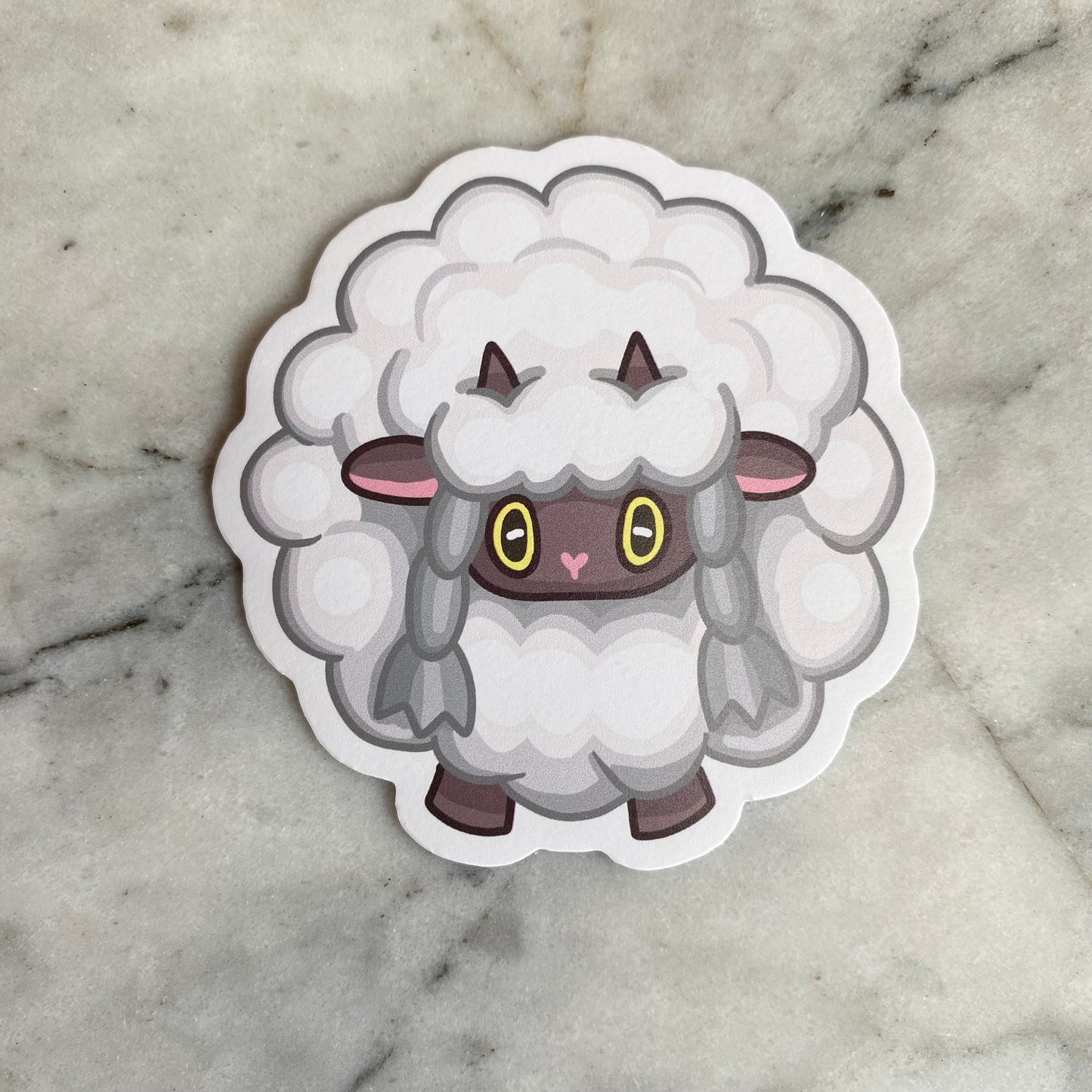 Wooloo Pokemon Matt Vinyl Sticker