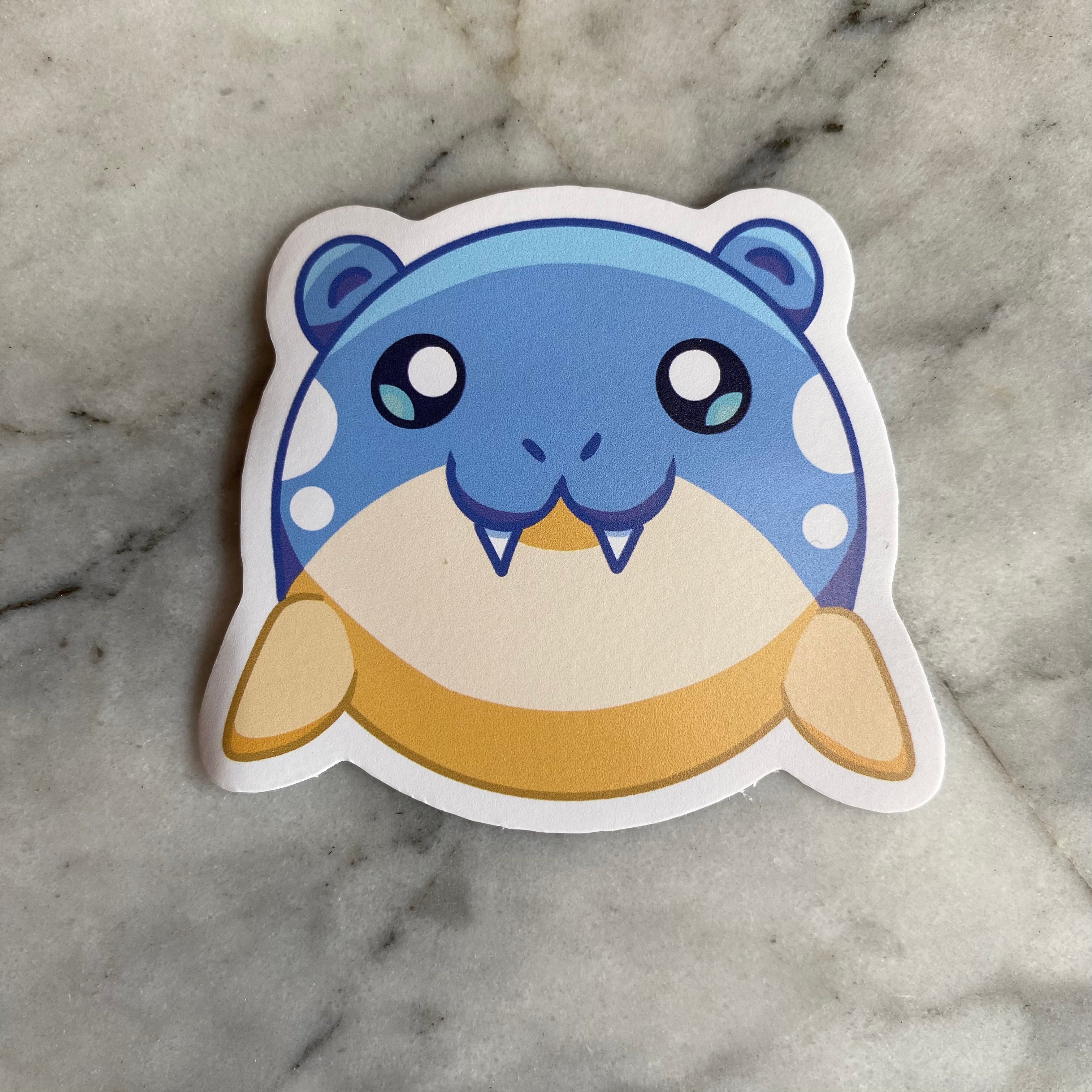 Spheal Pokemon Matt Vinyl Sticker – Bricks By Chay