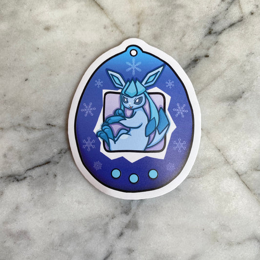 Glaceon Pokemon Tamagotchi  Matt Vinyl Sticker