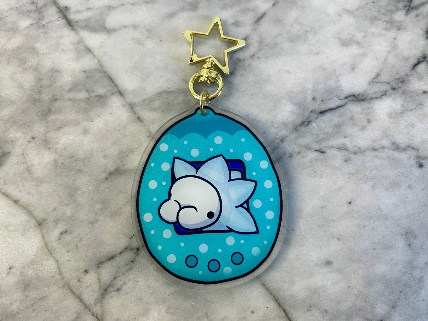 Snom Shiny Double-Sided Tamagotchi Acrylic Charm Keychain