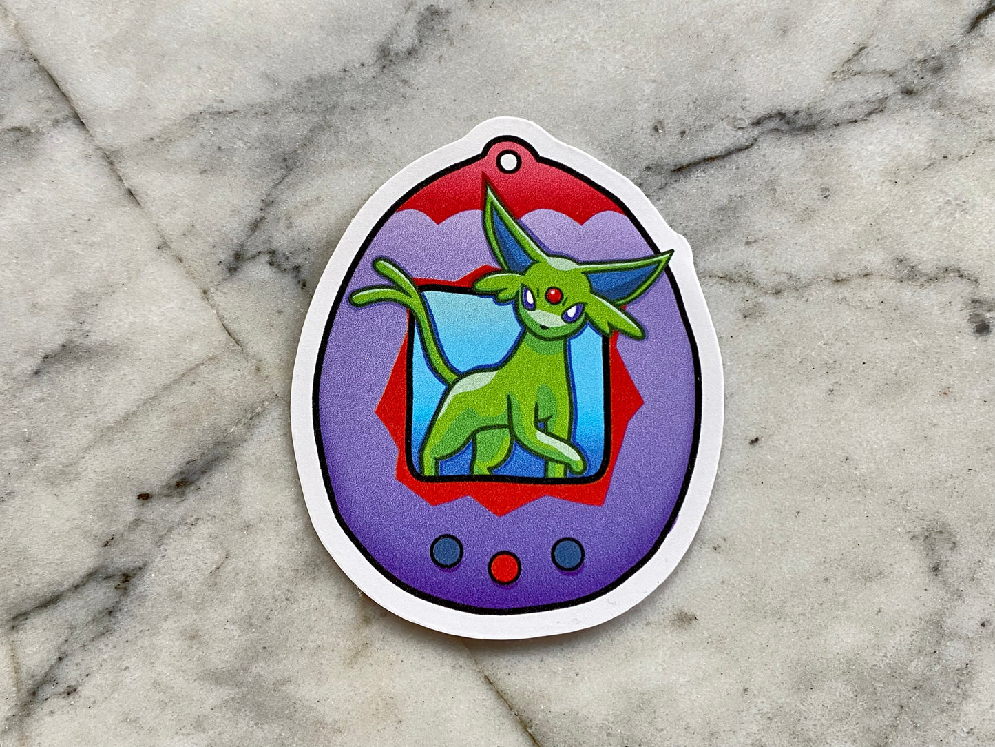 Espeon Pokemon Tamagotchi Vinyl Sticker