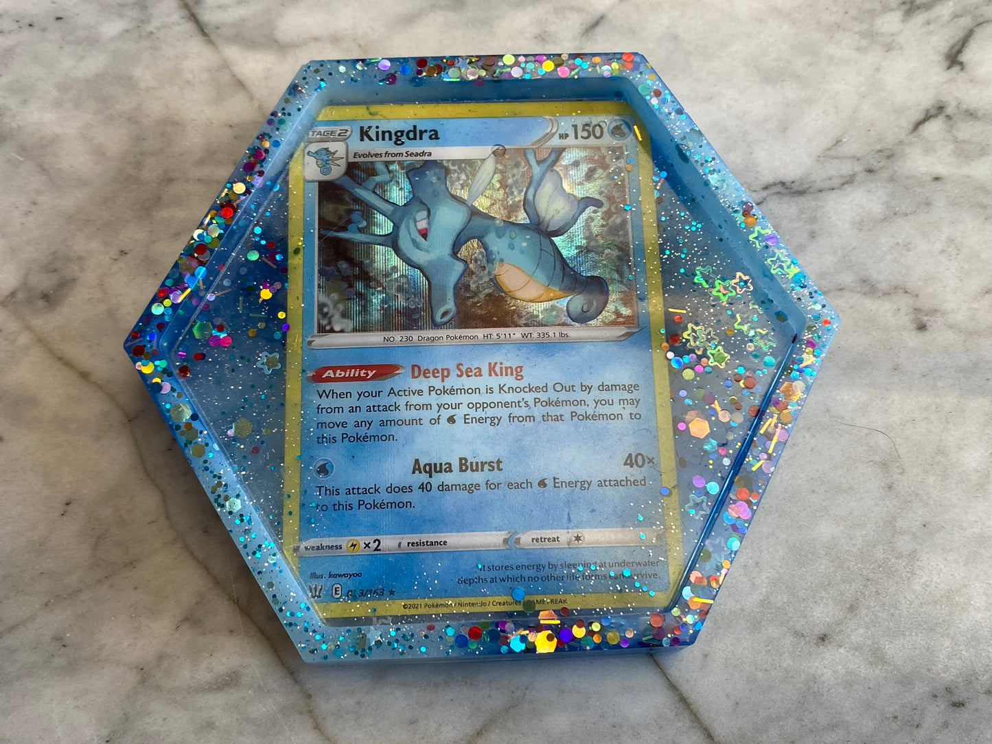 Kingdra Pokemon Card Drinks Coaster