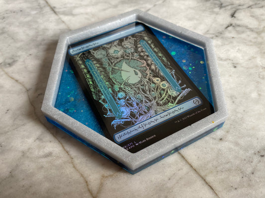 Holo Island Phyrexia: All Will Be One Magic the Gathering Land Card Coaster