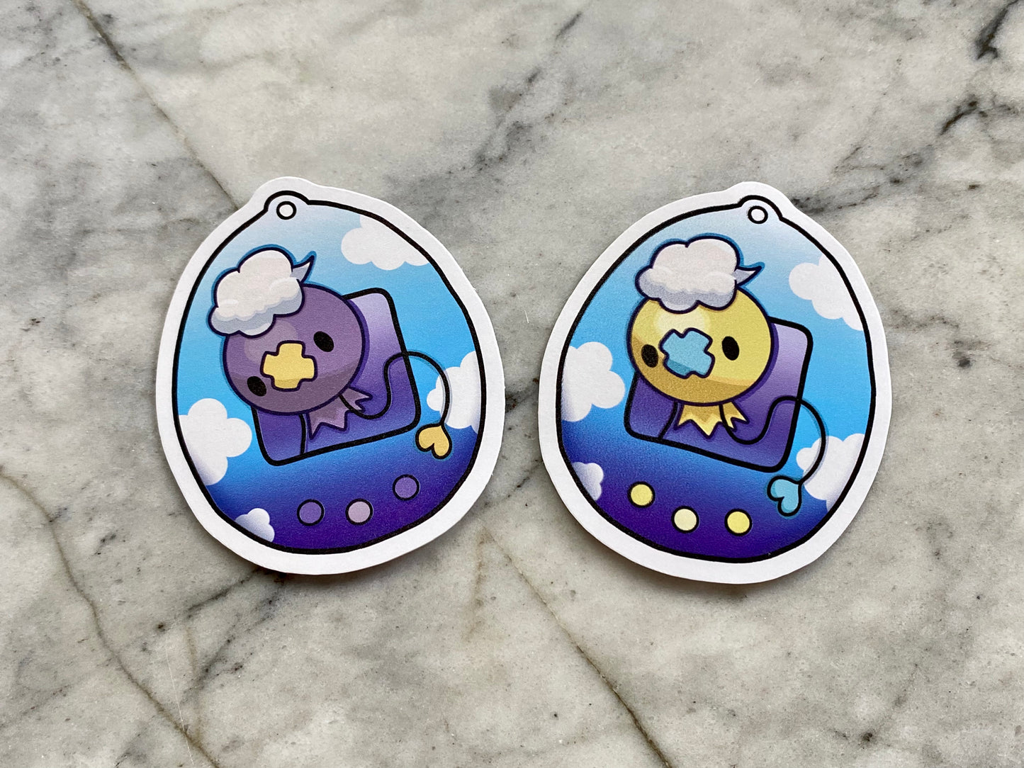 Drifloon Pokemon Tamagotchi Vinyl Sticker