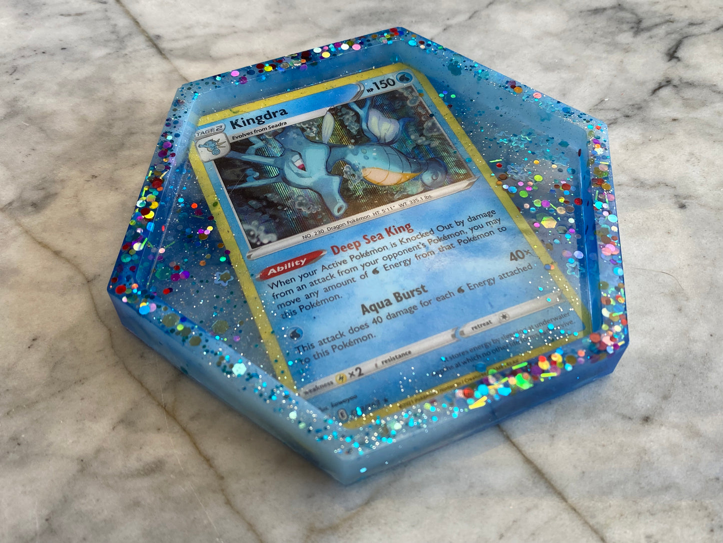 Kingdra Pokemon Card Drinks Coaster