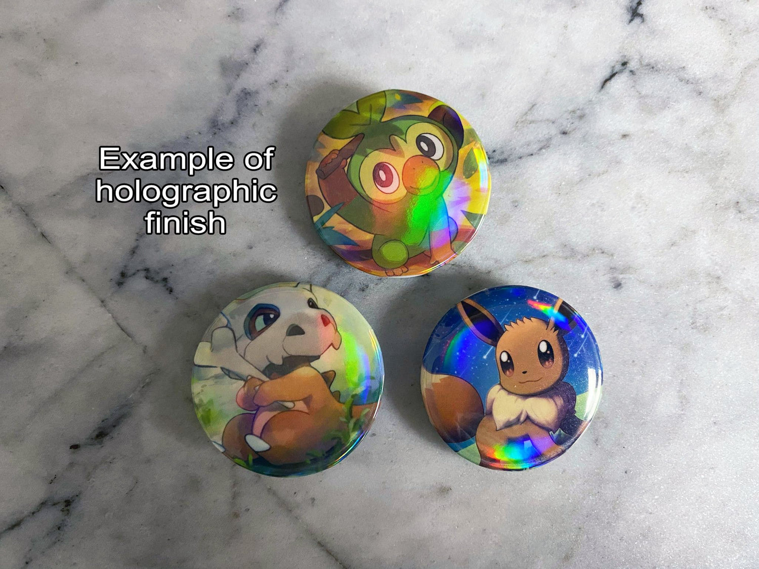 Snom Button Badge | Handmade Pokemon Card Pin | Made with Genuine Cards | Unique Item | Gift Idea | Pokemon Fan | Gamer