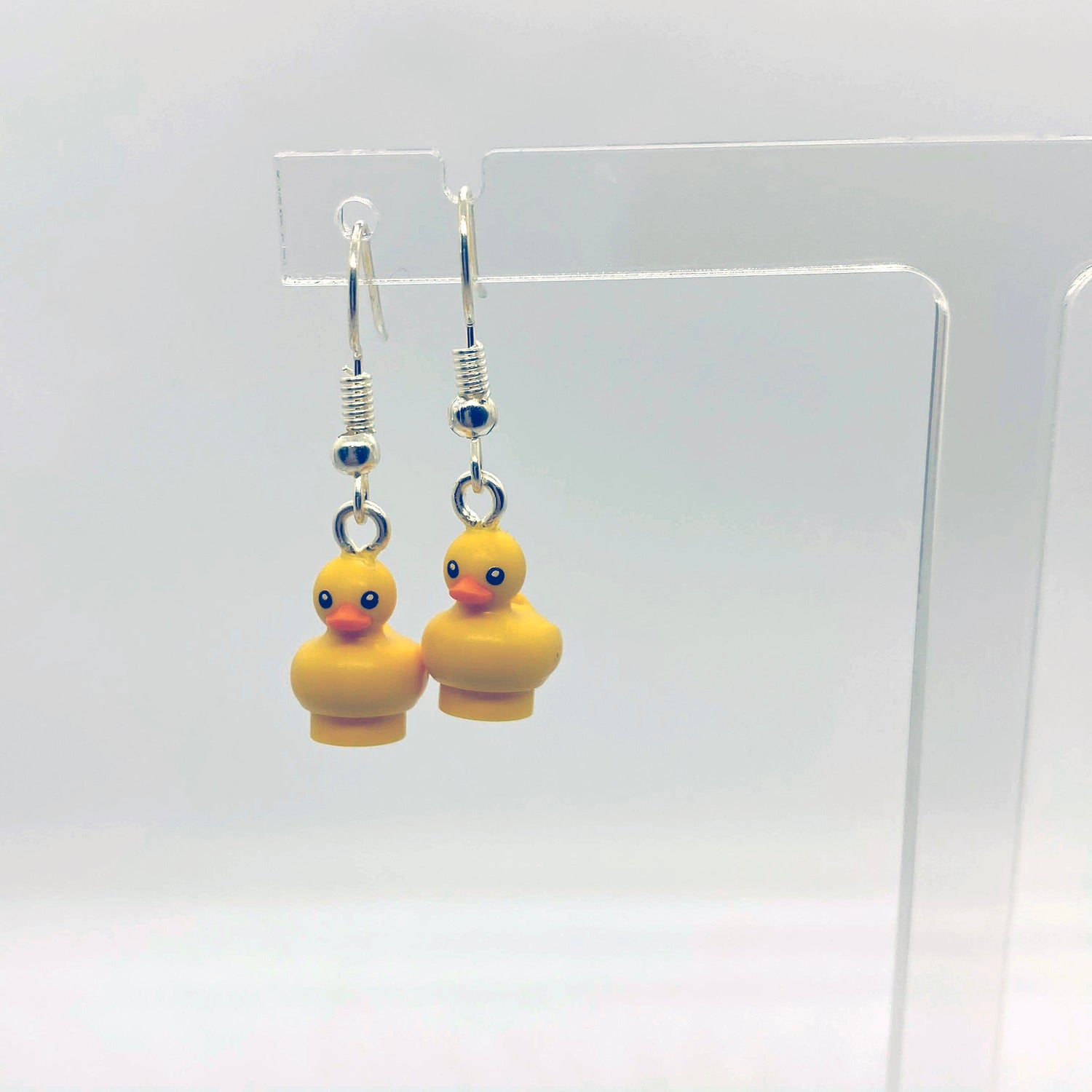 Duck Earrings | Rubber Duck | Silver Plated | Quirky Gifts | UK Seller