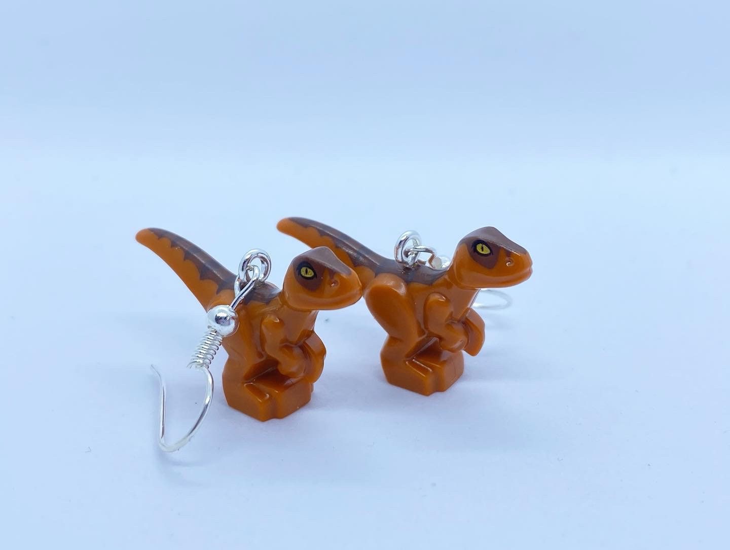 Dinosaur Earrings | Silver Plated | Quirky Gifts | UK Seller