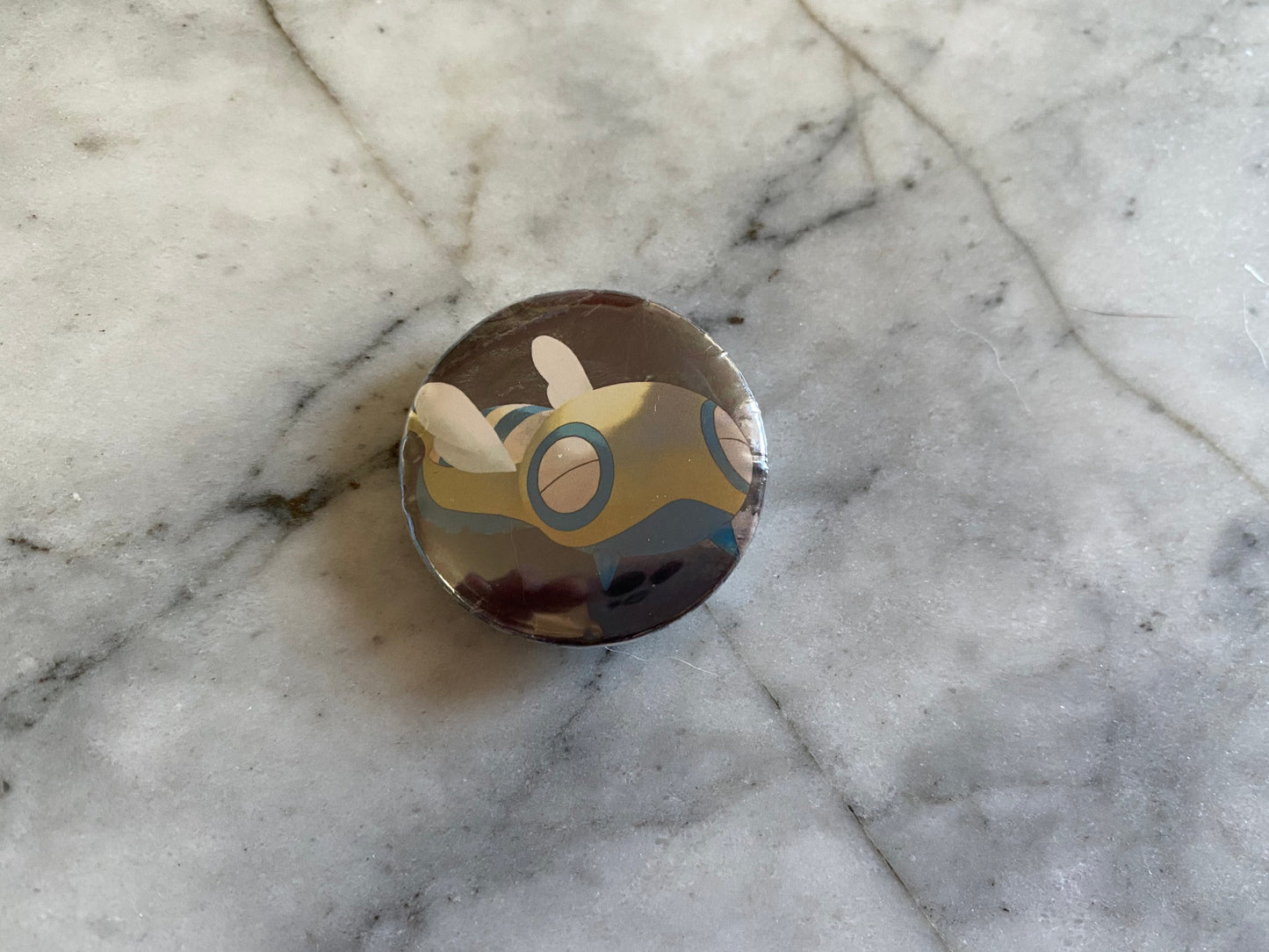 Dunsparce Button Badge | Handmade Pokemon Card Pin | Made with Genuine Cards | Unique Item | Gift Idea | Pokemon Fan | Gamer