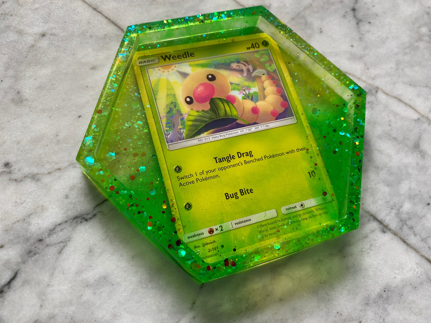 Weedle Pokemon Card Drinks Coaster