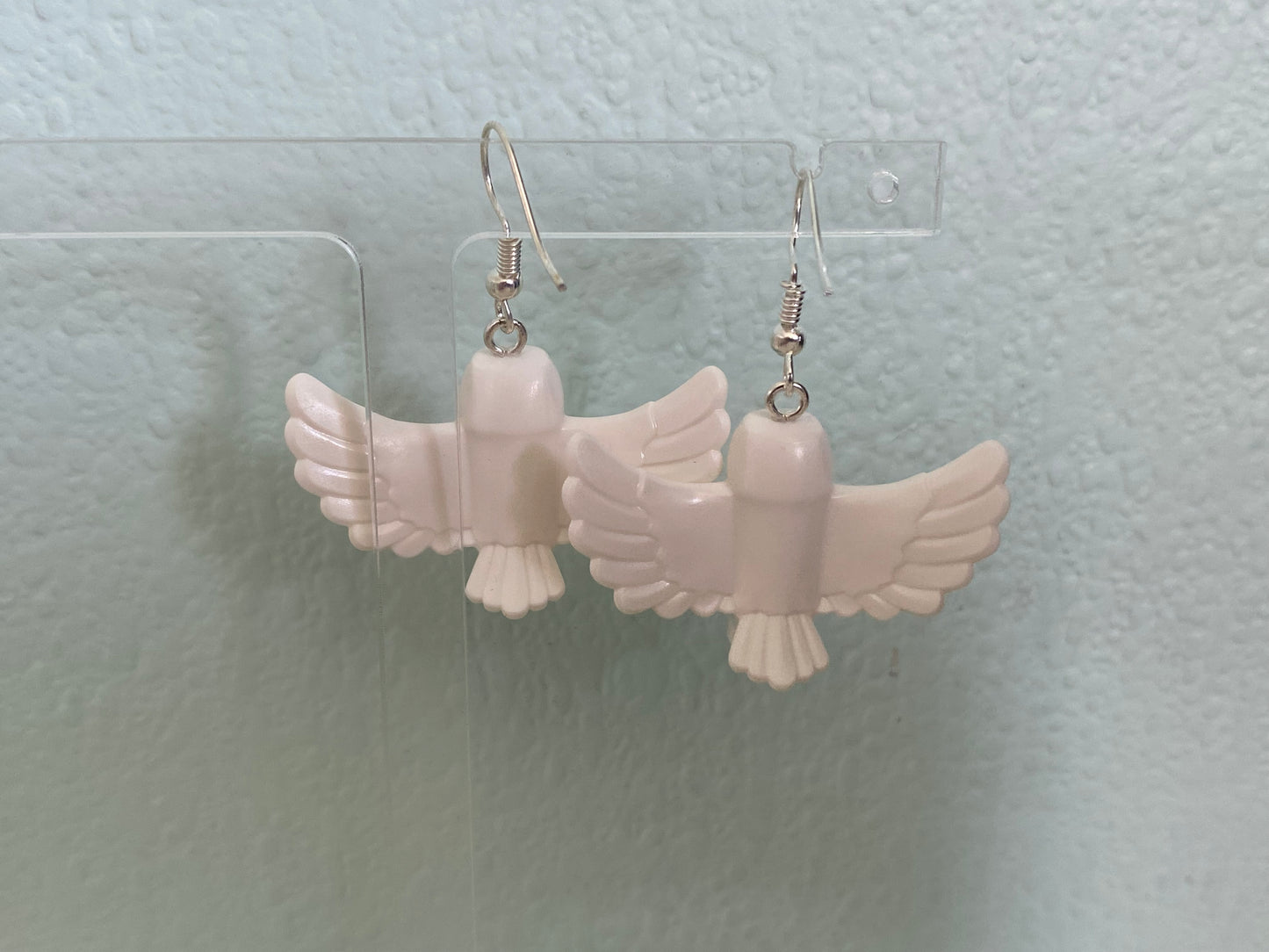 Handmade Snowy Owl Earrings