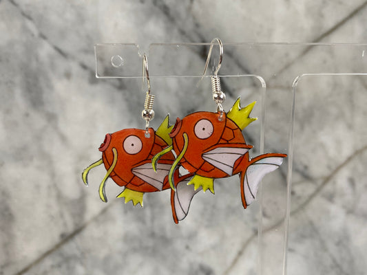 Magikarp Pokémon Card Earrings