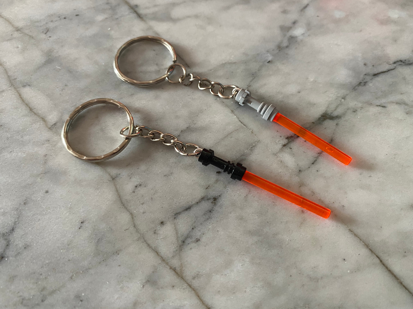 Lightsaber Brick Keychain