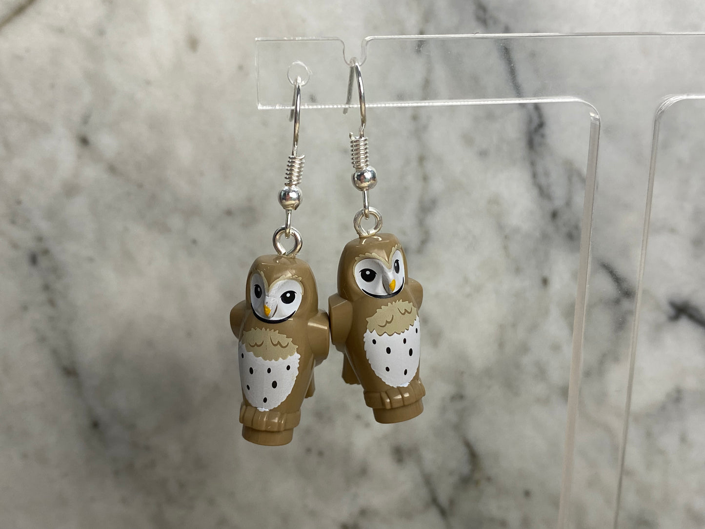 Handmade Barn Owl Earrings