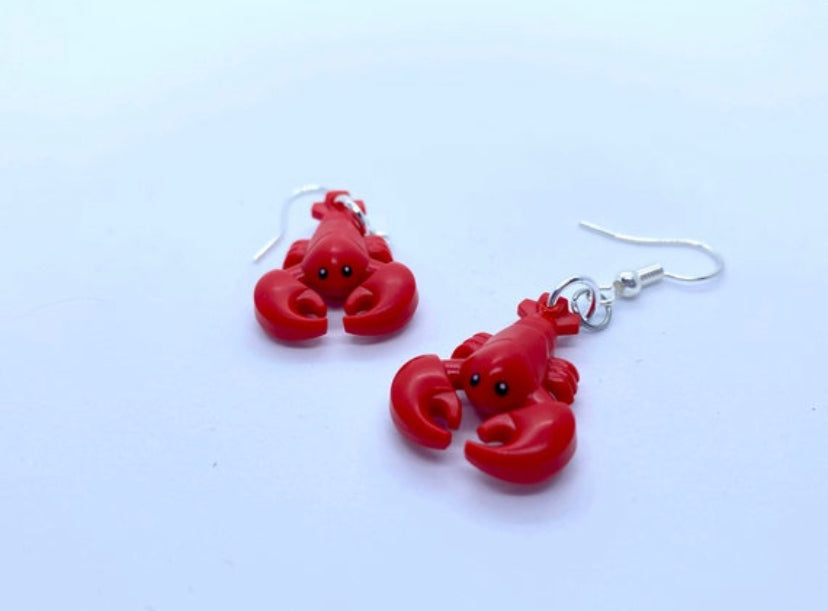 Lobster Brick Earrings