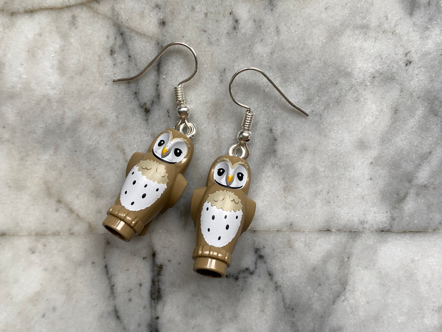 Handmade Barn Owl Earrings