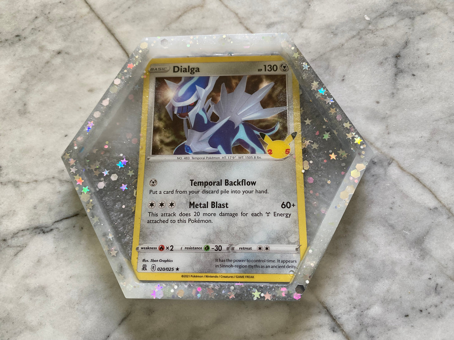 Dialga Pokemon Card Drinks Coaster