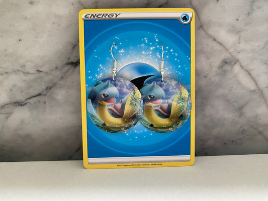 Lapras Pokémon Card Earrings