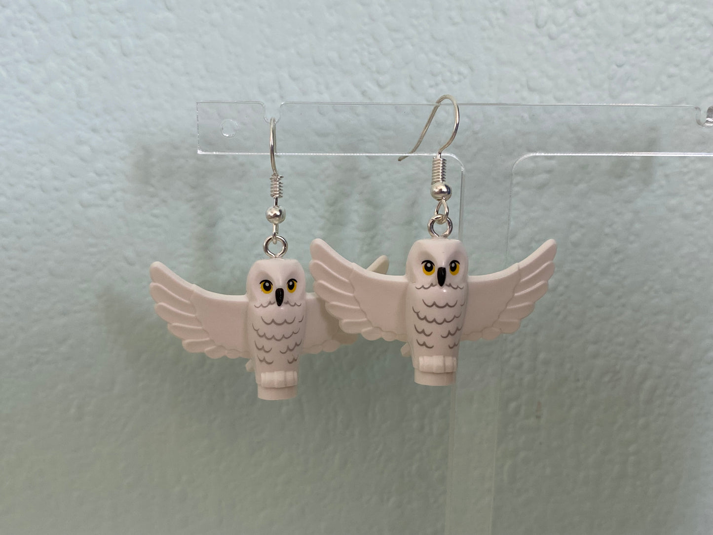 Handmade Snowy Owl Earrings