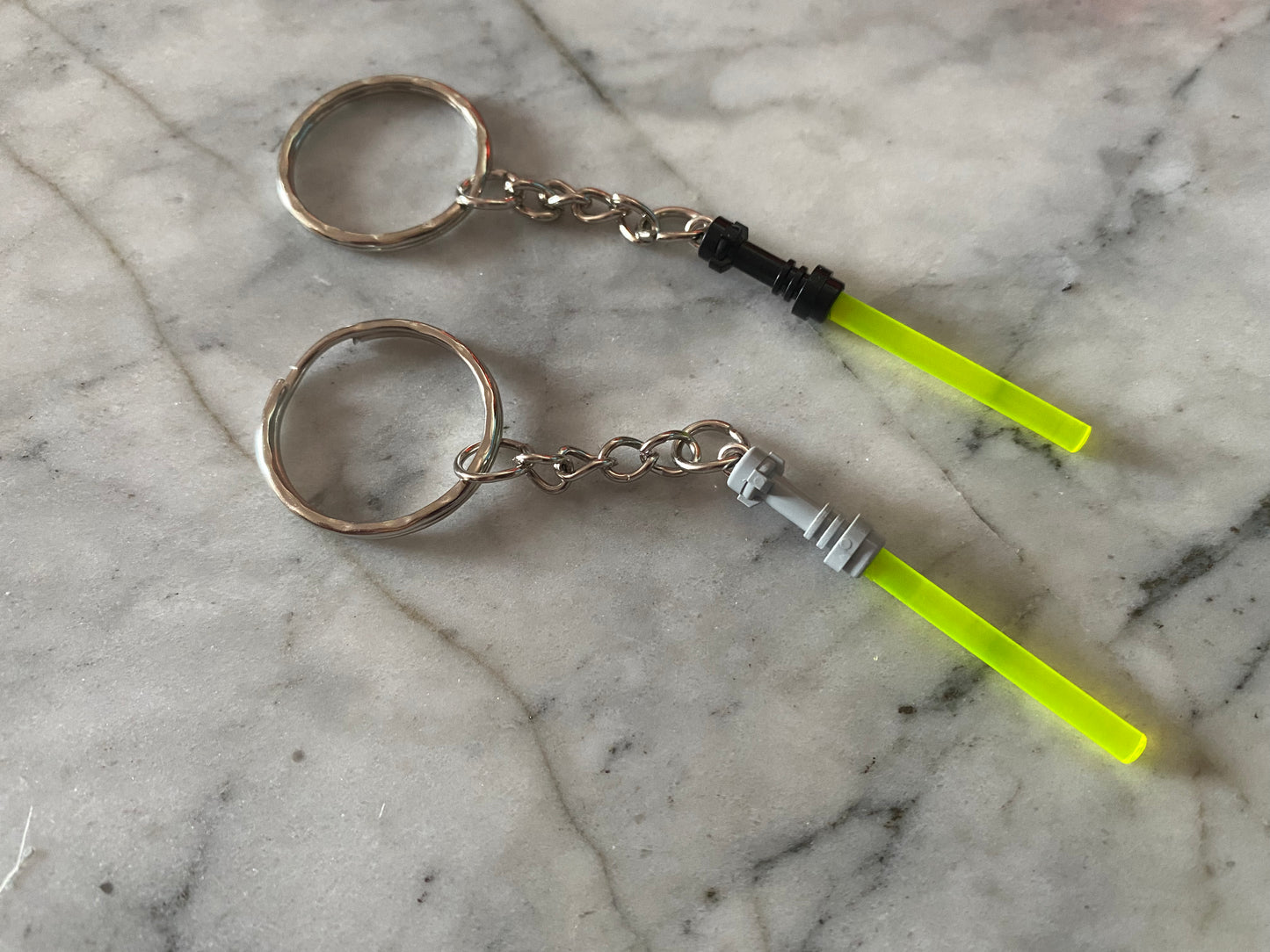 Lightsaber Brick Keychain