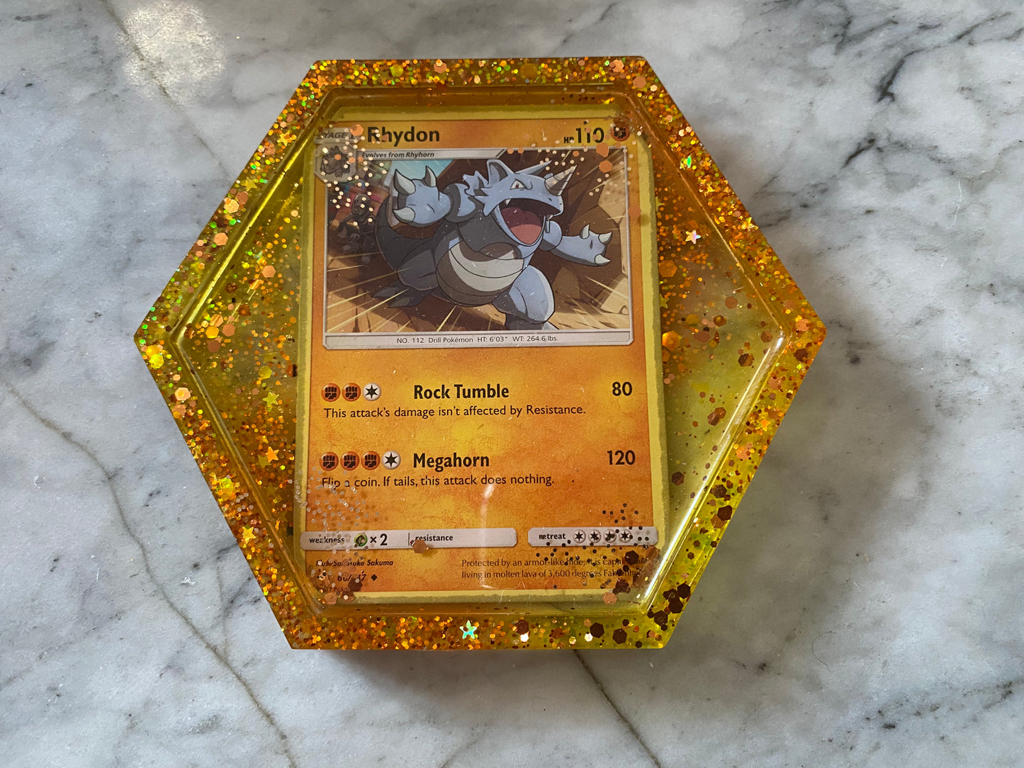 Rhydon Pokemon Card Drinks Coaster